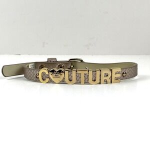 Juicy Couture Limited Edition Dog Collar Snake Gold 10-13.5" Y2K Glam